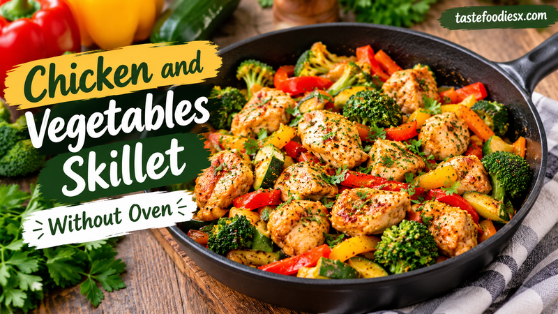 Chicken and Vegetables Skillet Without Oven