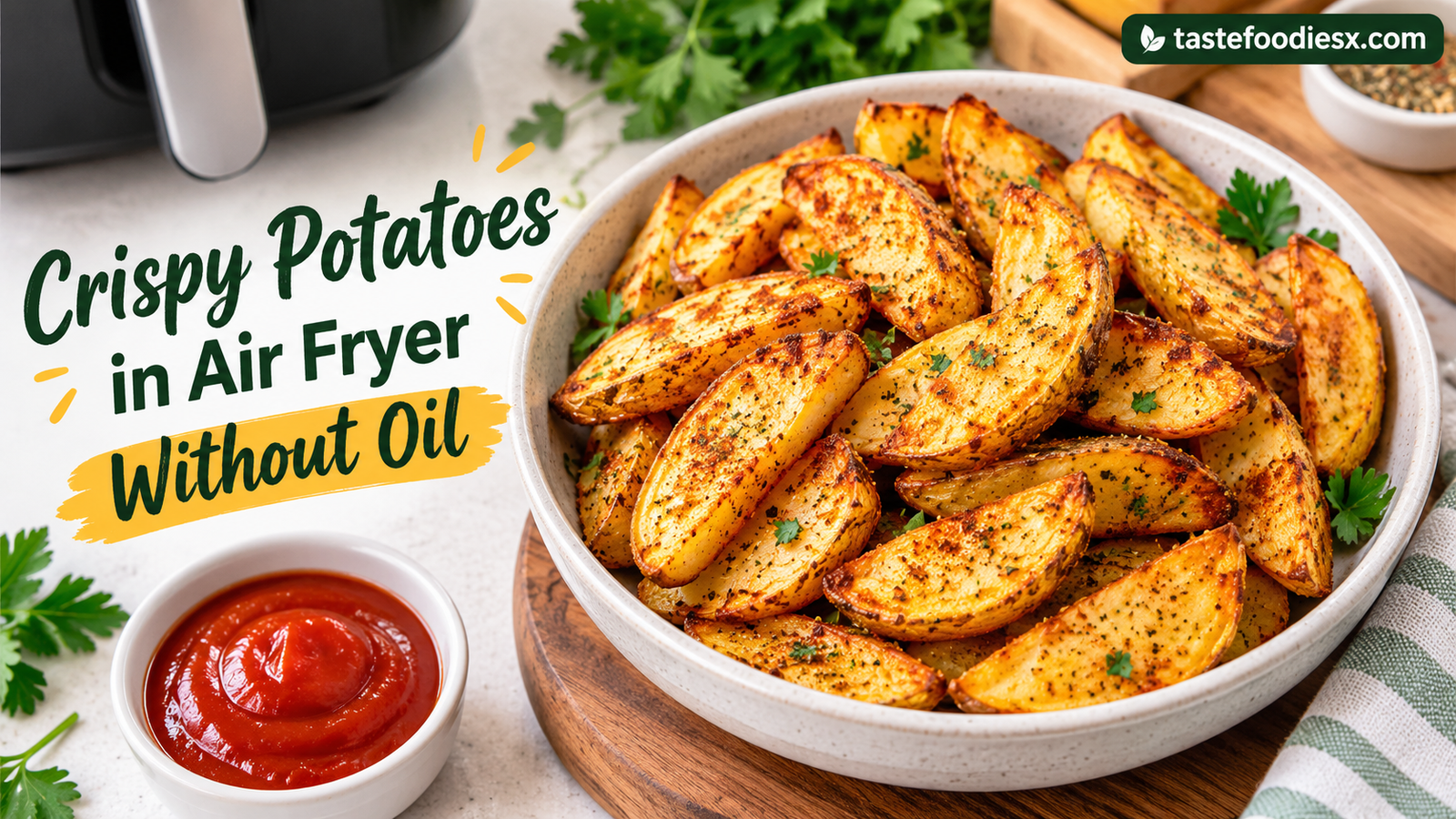 Crispy Potatoes in Air Fryer Without Oil: Easy, Golden, and Delicious