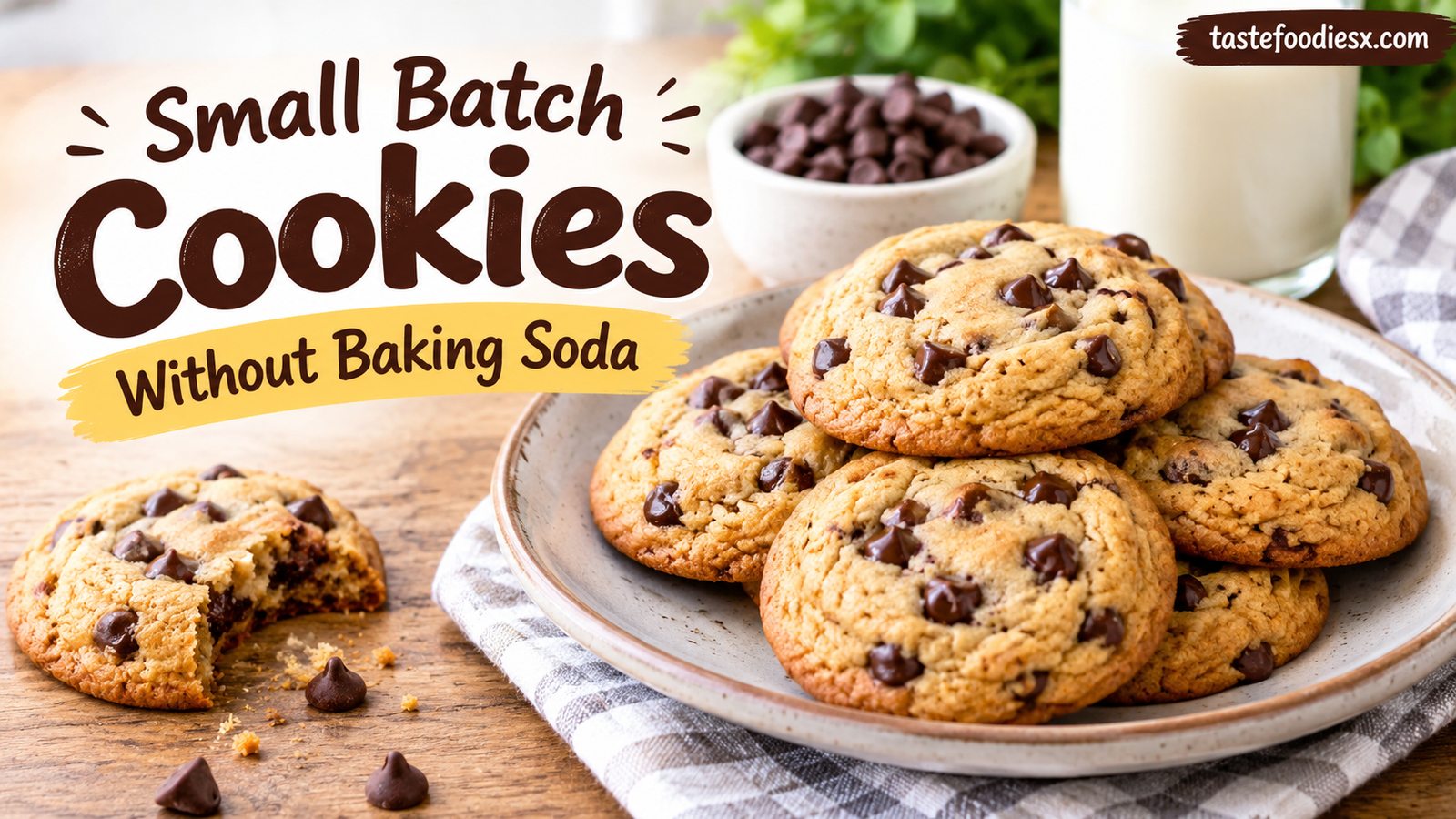 Small Batch Cookies Without Baking Soda