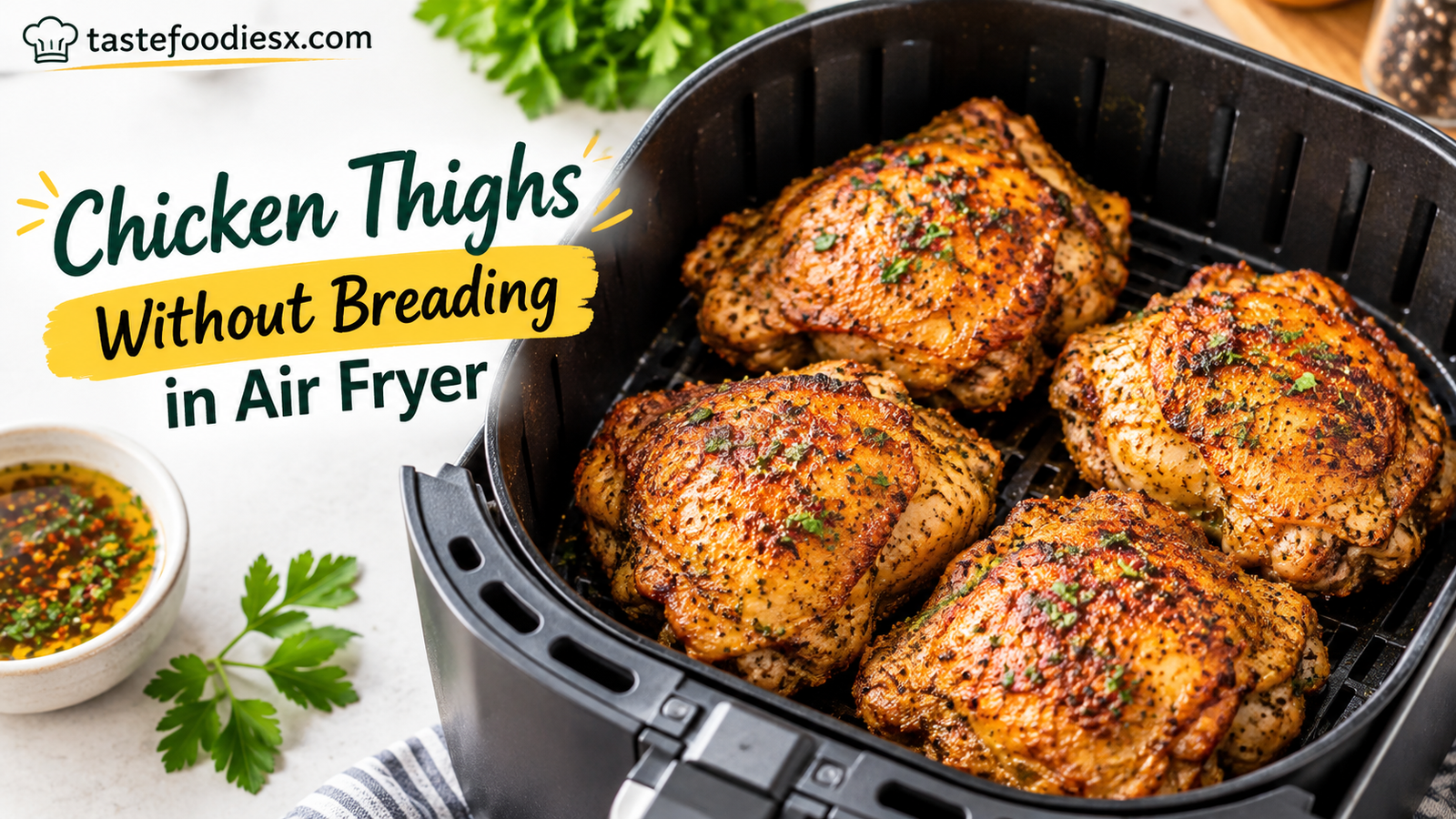 Chicken Thighs Without Breading in Air Fryer