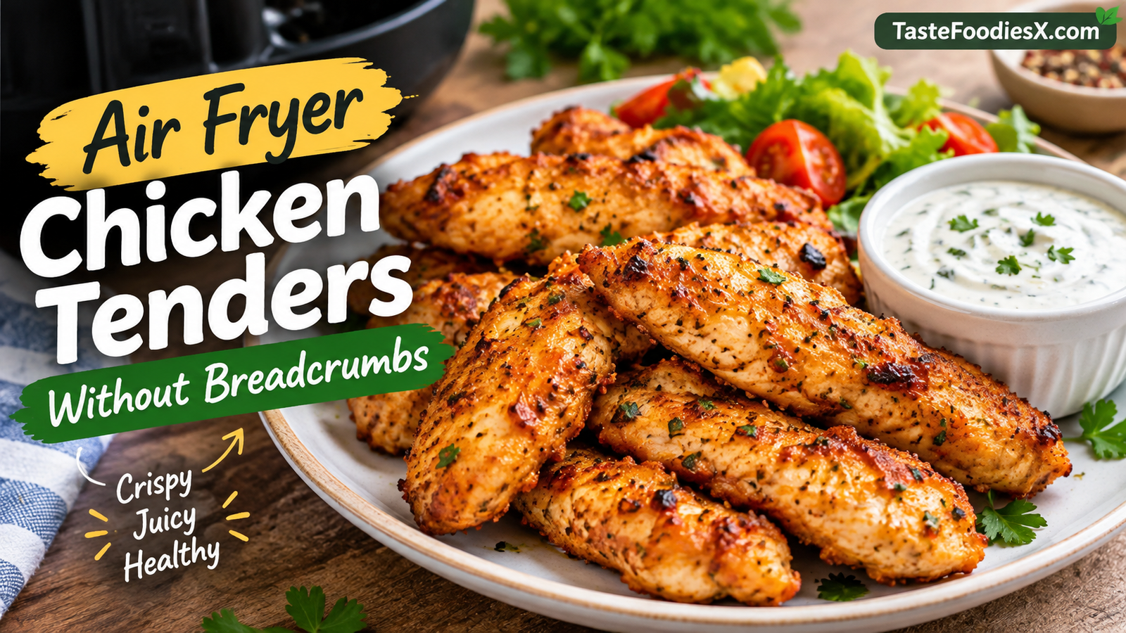 Air Fryer Chicken Tenders Without Breadcrumbs
