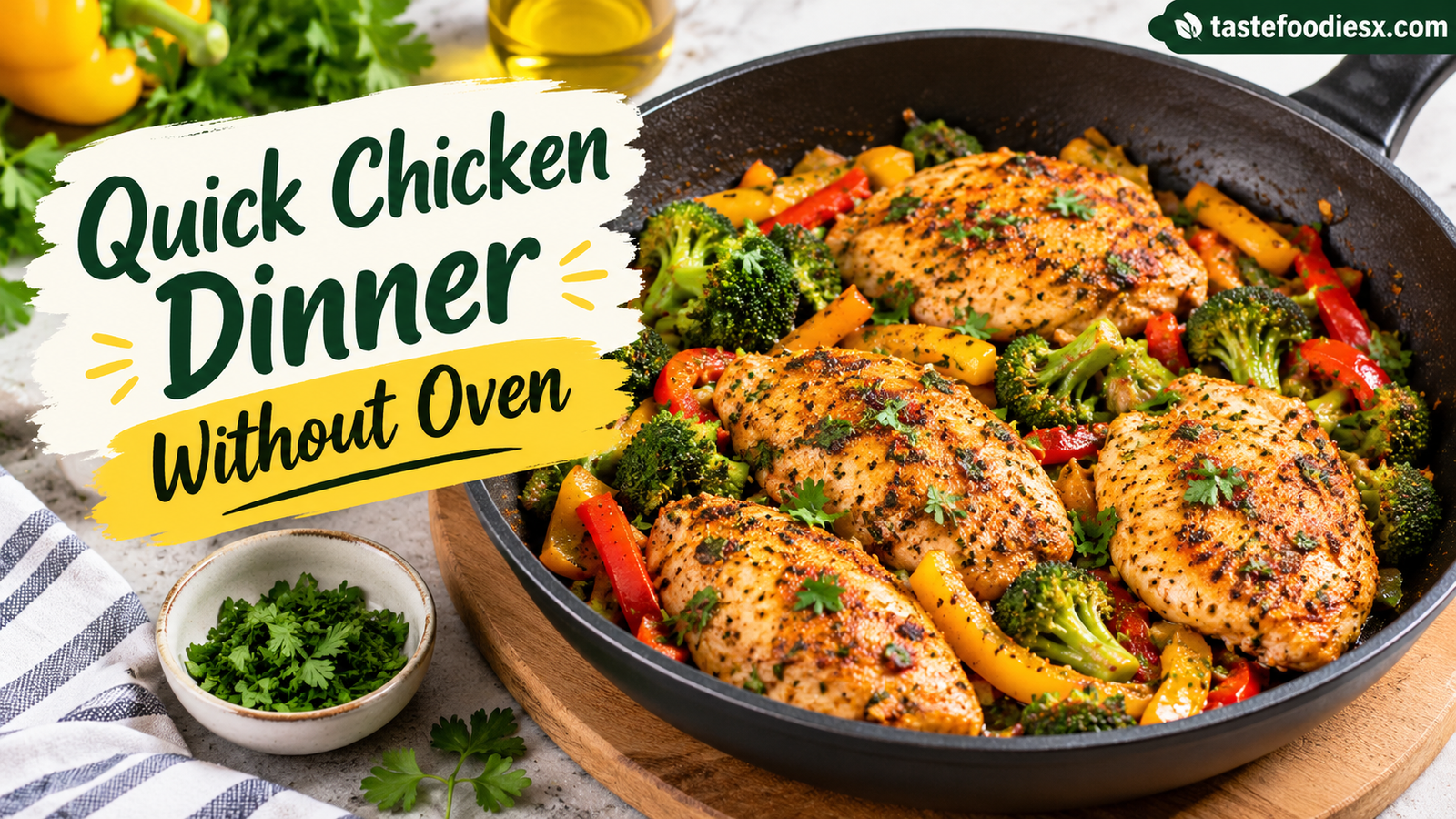 Quick Chicken Dinner Without Oven: Easy, Flavorful Meals in One Pan